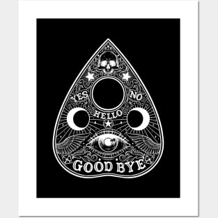 Ouija Planchette Board. All Seeing Eye Posters and Art